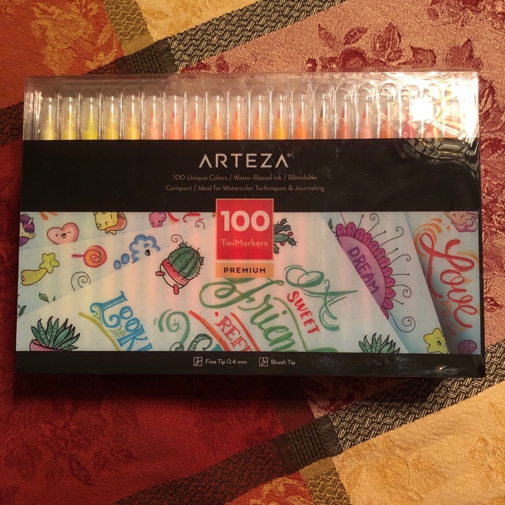 Arteza 100 Twimarkers Watercolor Markers